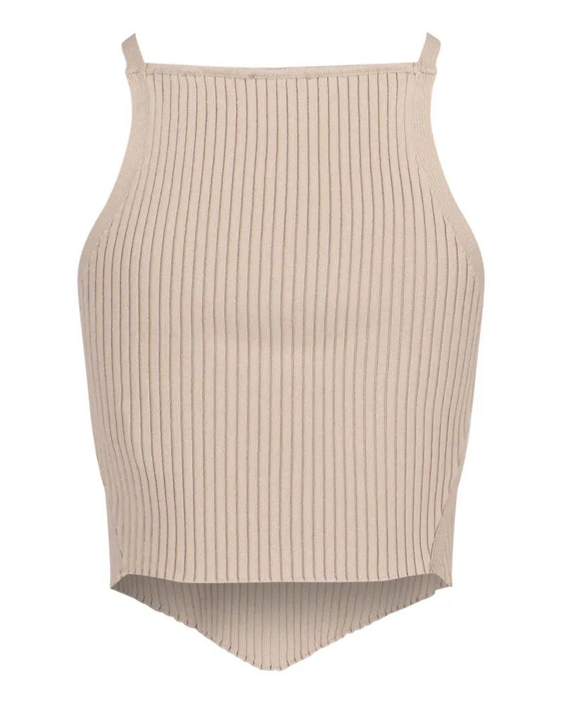Courrèges Women's Top Beige Viscose Beige