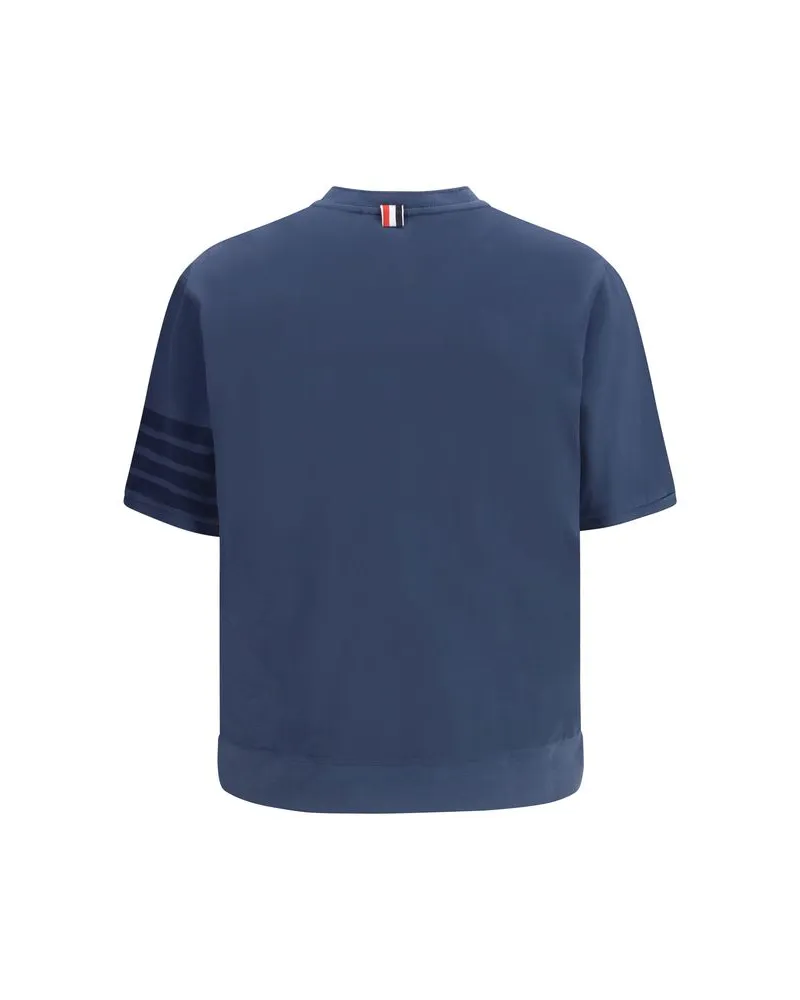 Thom Browne Men's Blue Cotton Sportswear Clothing Blue