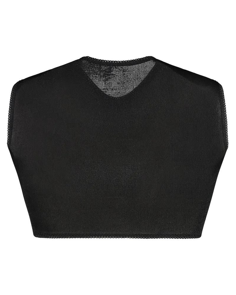 Anna October Women's Crop Top Black Polyester Black