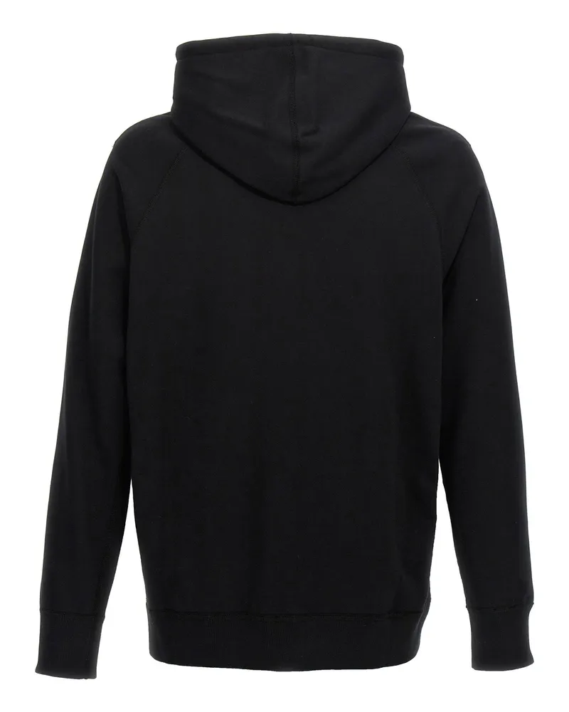 Junya Watanabe Wool Jacquard Insert Hoodie — Black Black