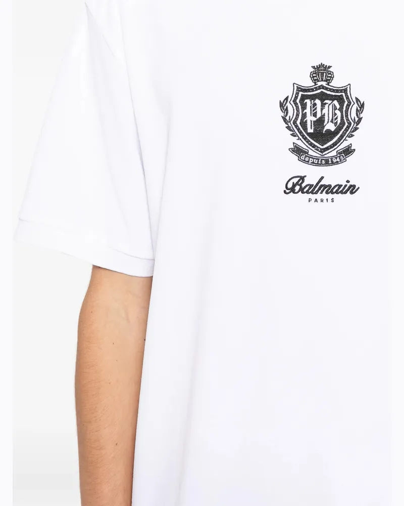 Balmain Men's University Contrast T-Shirt Ss26 M 