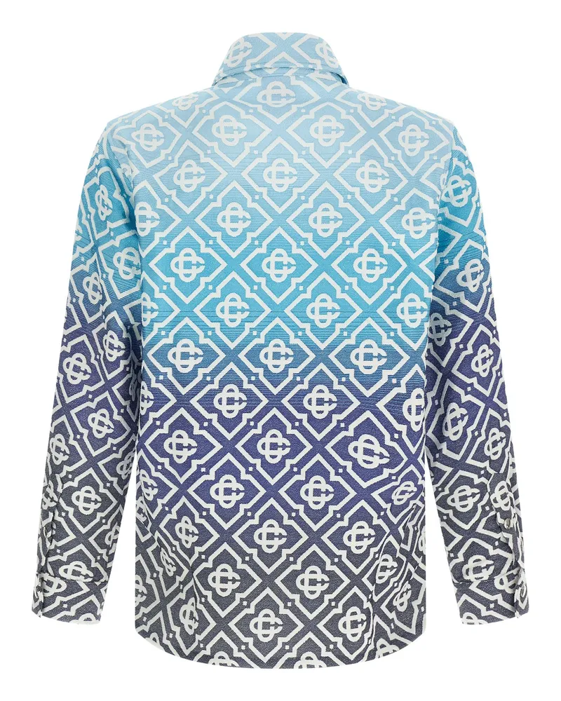 Casablanca Paris Men's Blue Cotton Shell Jacket Clothing Blue