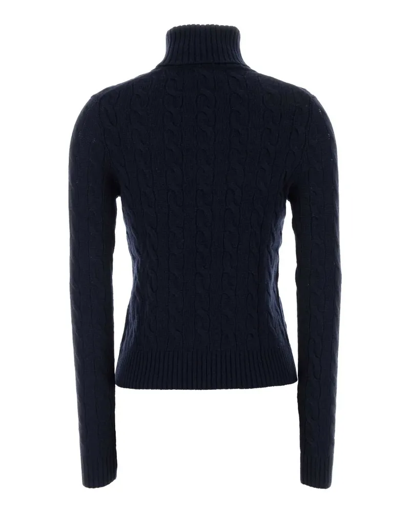 Ralph Lauren Women Navy Blue Wool Blend Sweater Hunternavy Exterior: Cashmere Maglieria Navy