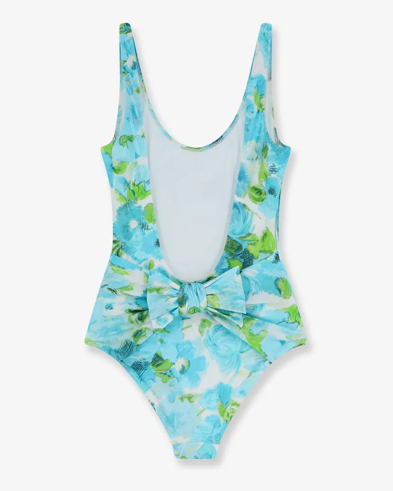 Chloé Women's One-Piece Swimsuit Blue Polyamide Swimwear Sea Clothing Blue