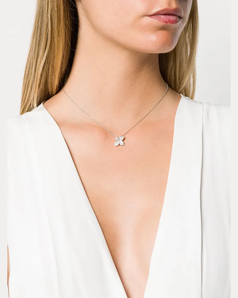Pasquale Bruni Women's 18kt White Gold Petit Garden Diamond Necklace Continuty White