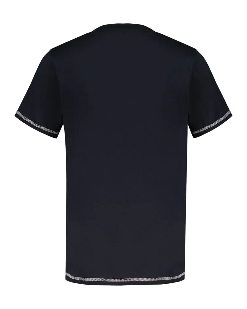 Ganni Women's Raspberry T-Shirt Black Cotton Black