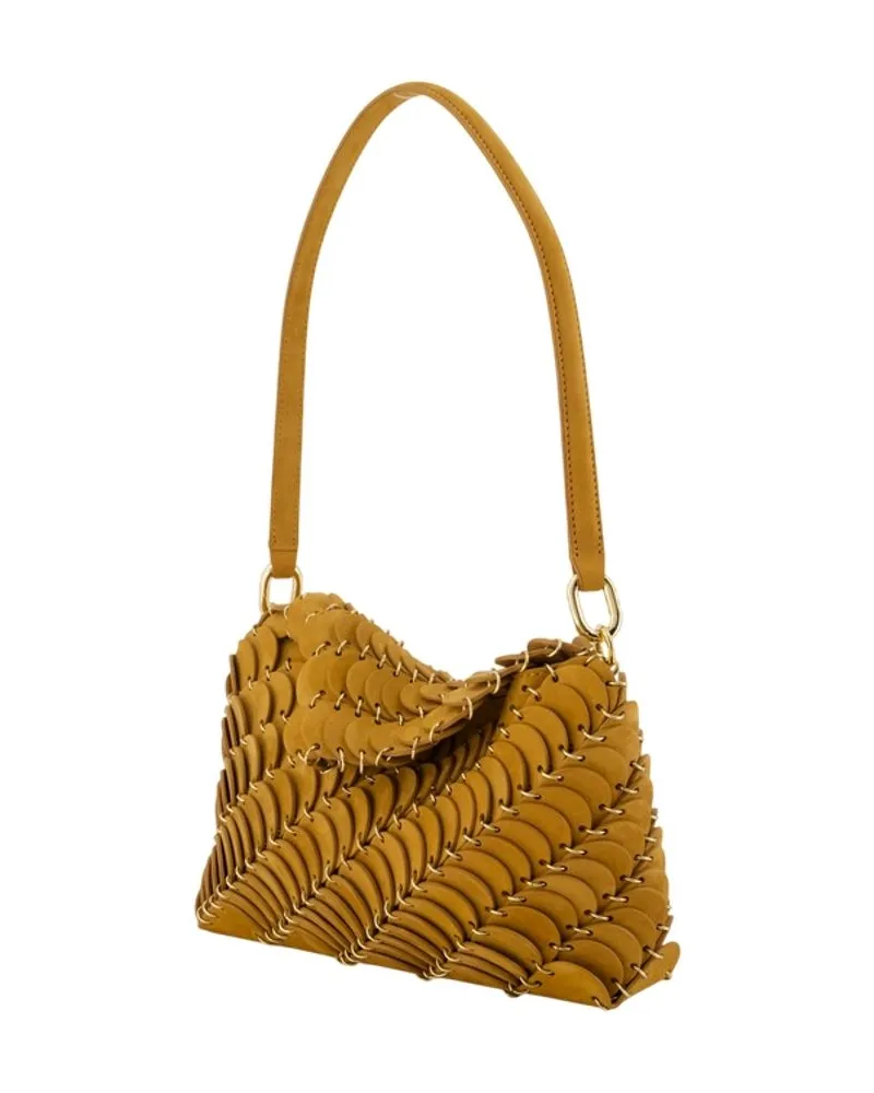 Paco Rabanne Women's Shoulder Bag -  Leather Brown Calfskin Shoulder-Hobo-Bags Brown