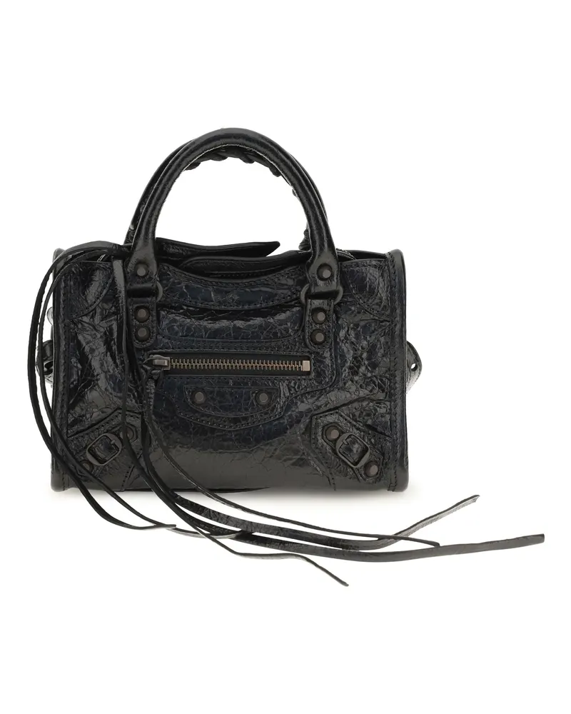 Balenciaga Le City Nano Top Handle Bag — Black Black