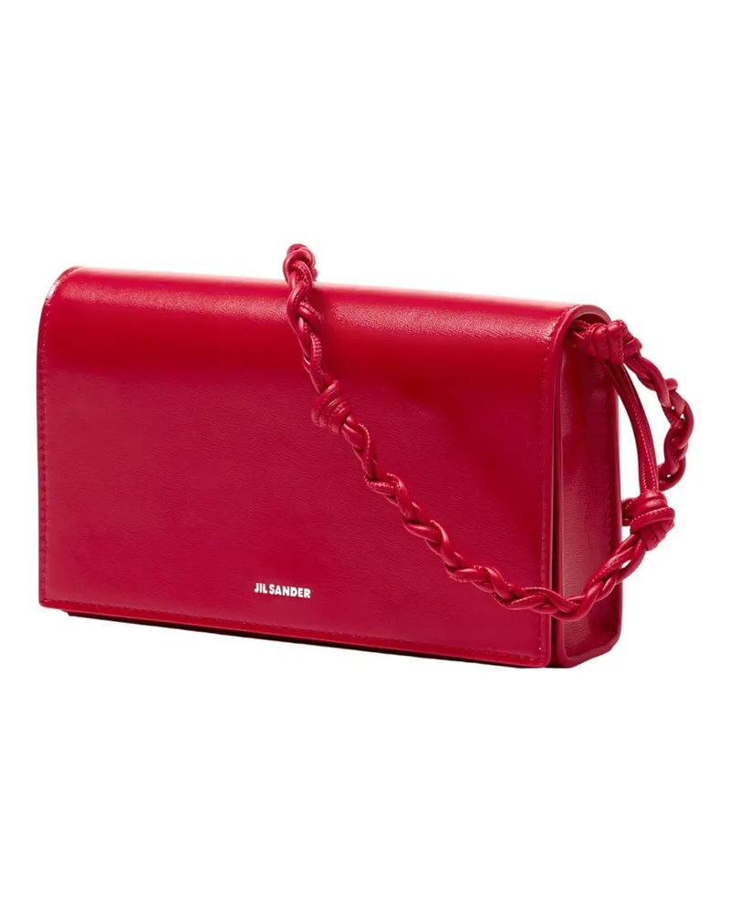 Jil Sander Women's Tangle Wallet On Chain -  Leather Red Calfskin Bags Wallets-On-Chain Red
