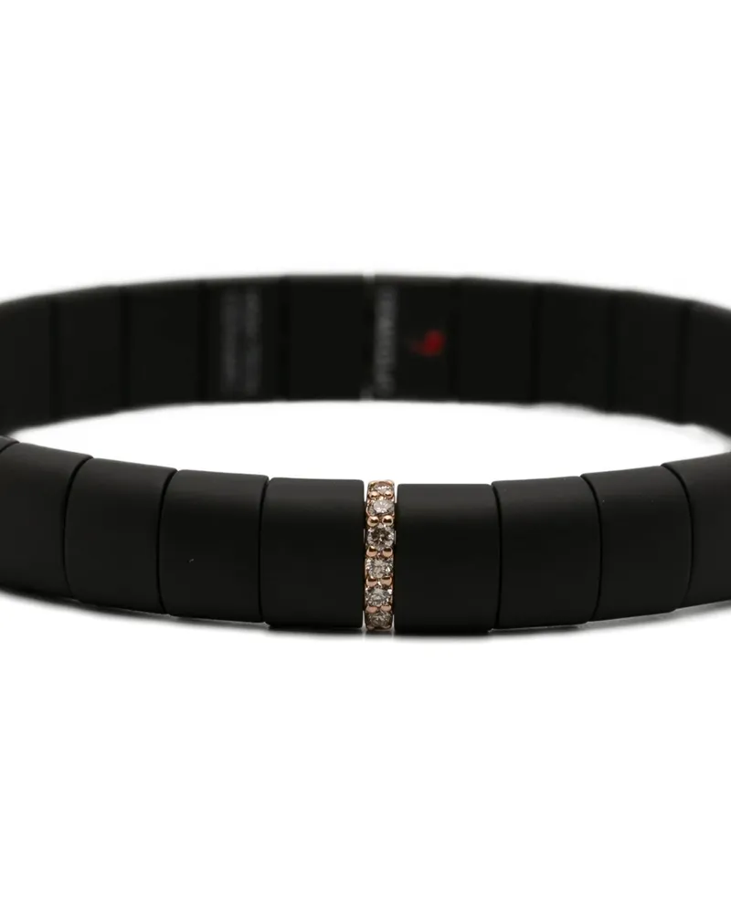Roberto Demeglio Women's 18kt Rose Gold Brown Diamonds Bracelet Ss26 W Black