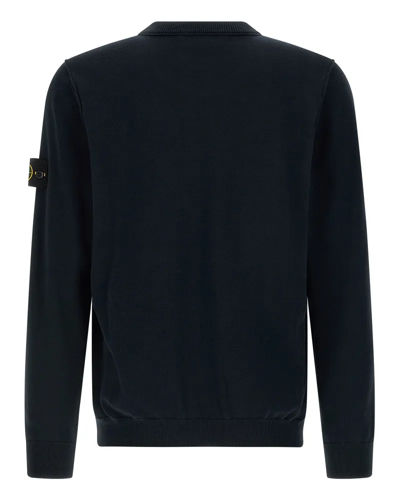 Stone Island Men's Blue Cotton Cardigan Clothing Navy