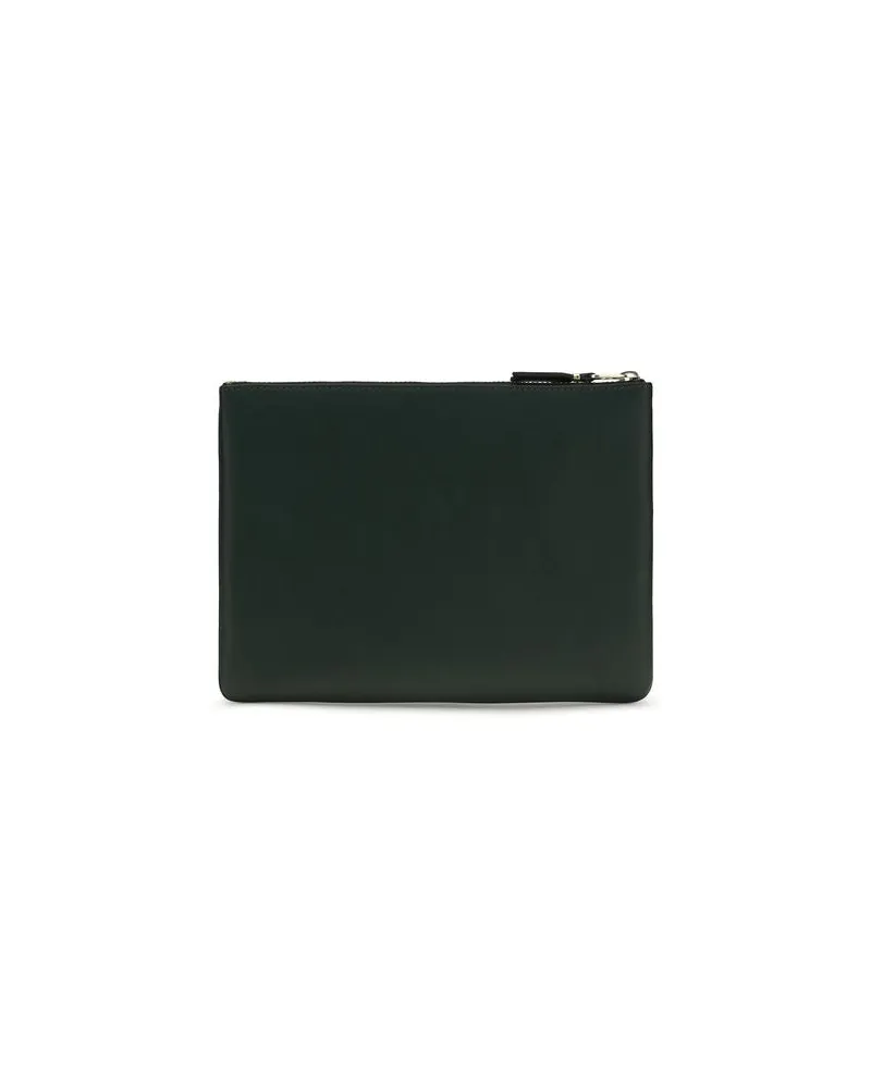 Comme des Garçons Men's Bicolor Calf Leather Bos Taurus Wallet Black