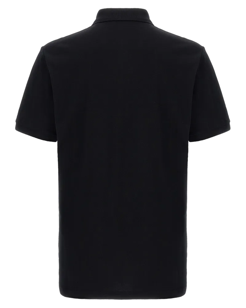 Moschino Men's Black Cotton Polo Shirt Black