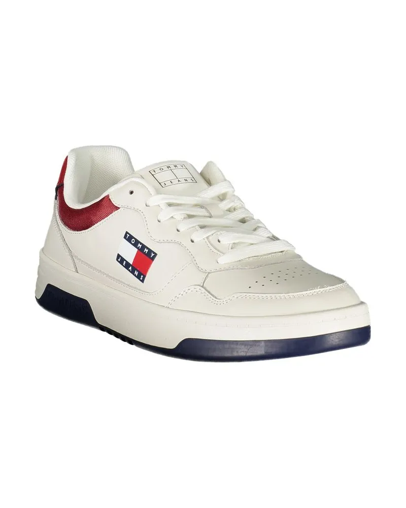 Tommy Hilfiger Colorblock Leather Sneaker — White White