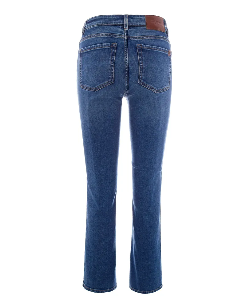 Max Mara Women's Jeans Skinny Blue Cotton Blue