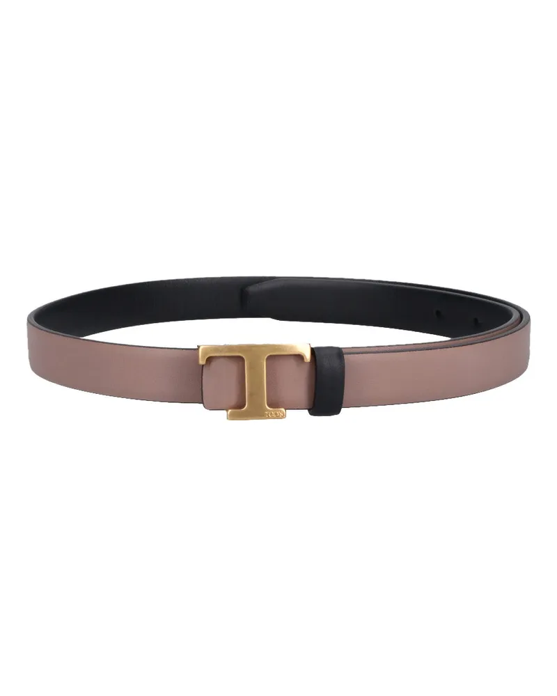 TOD'S Women's Belts Black Calf Leather Black