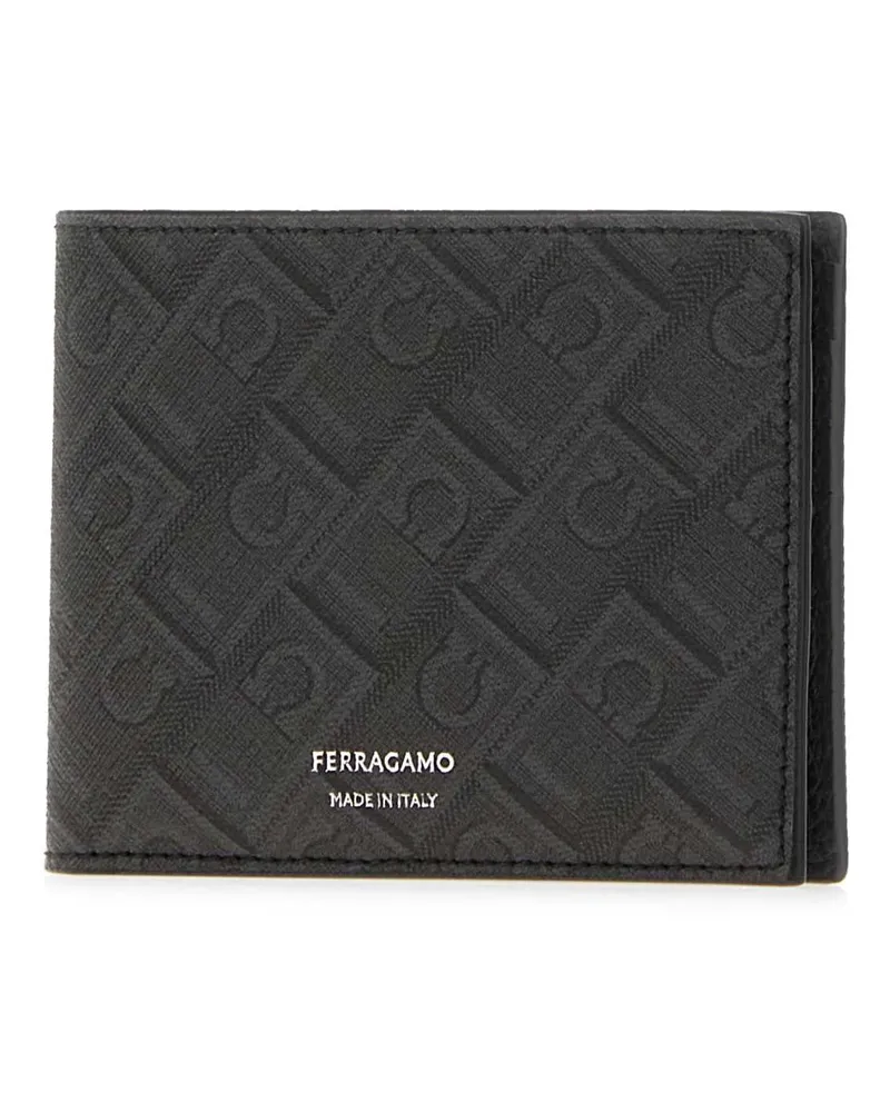 Ferragamo Men's Wallet Gray Leather Gray