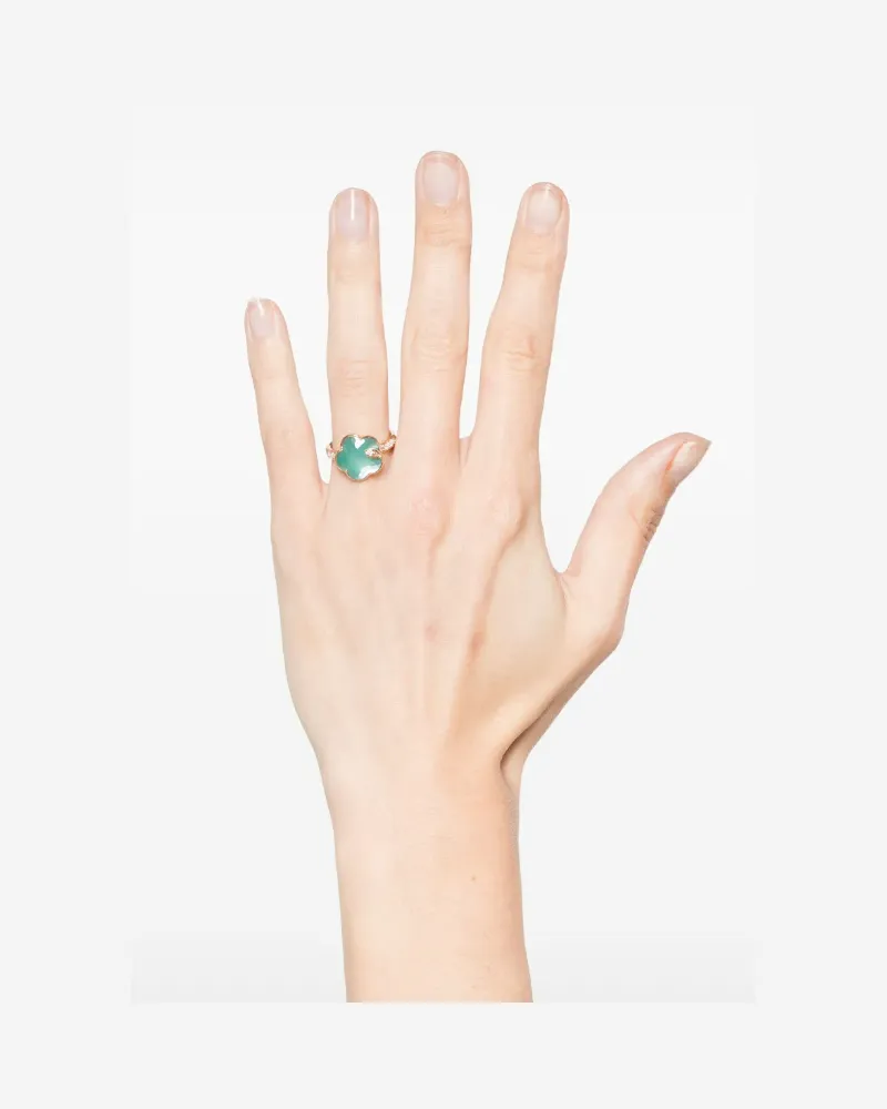 Pasquale Bruni Women's 18k Rose Gold Petit Joli Lunaire Diamond Ring Ss25 W Green