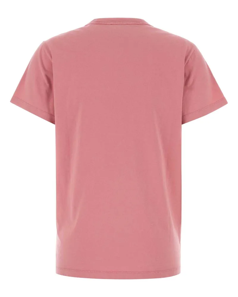 Étoile Isabel Marant Women's Logo-Embroidered Cotton T-Shirt Pink Pink