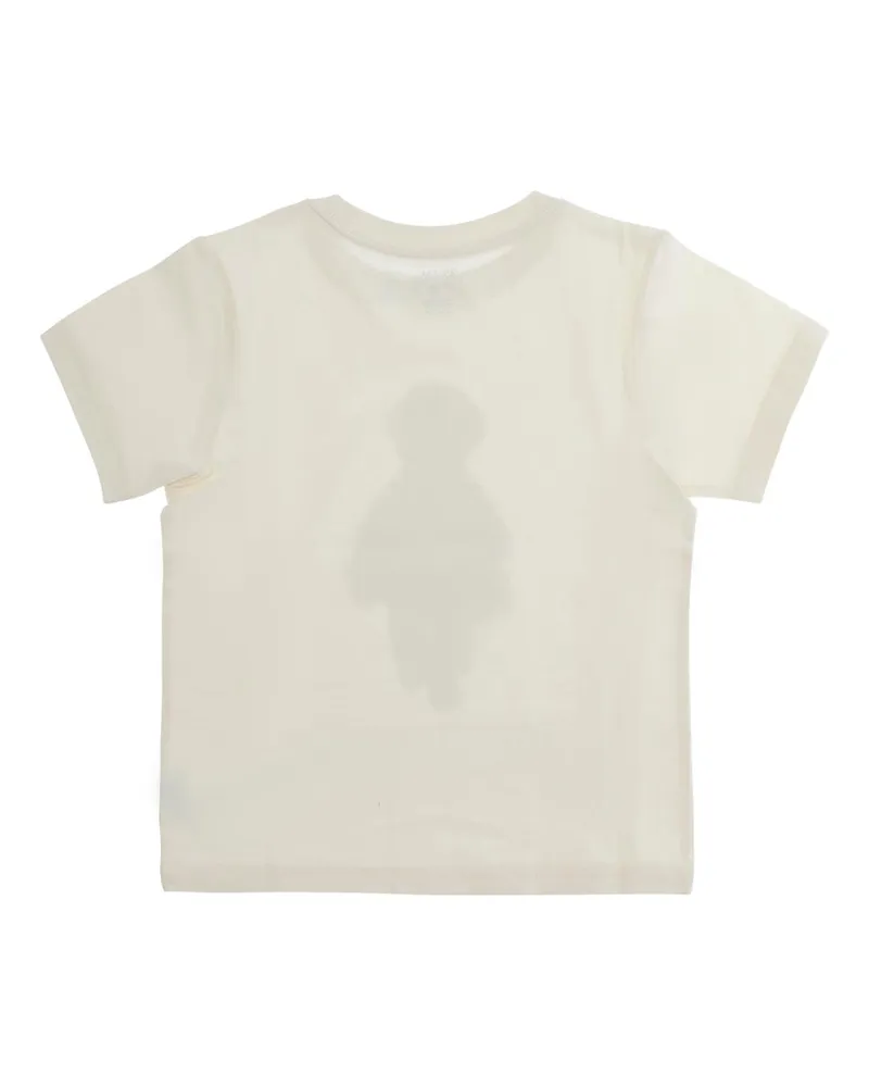 Ralph Lauren Graphic Cotton T-Shirt — Beige Beige