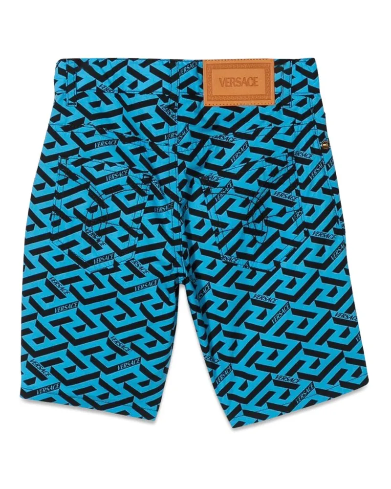 Versace Cotton Bermuda Shorts — Multicolor Multicolor