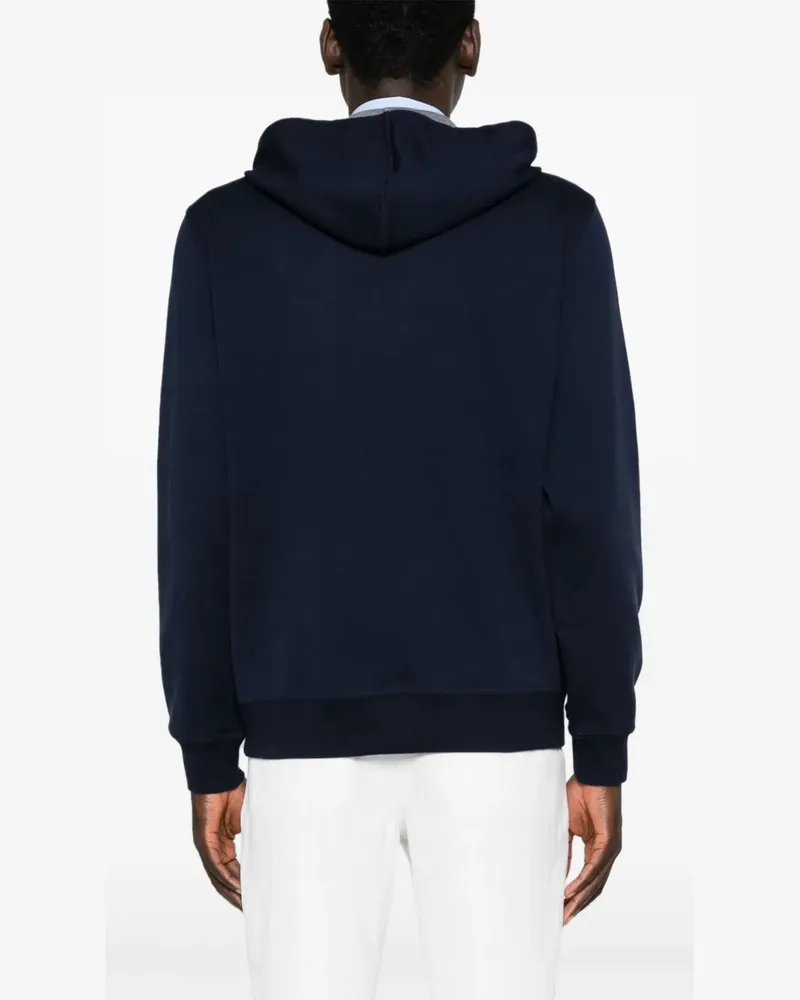 Brunello Cucinelli Women's Zip-Up Jersey Hoodie Aw25 Navy