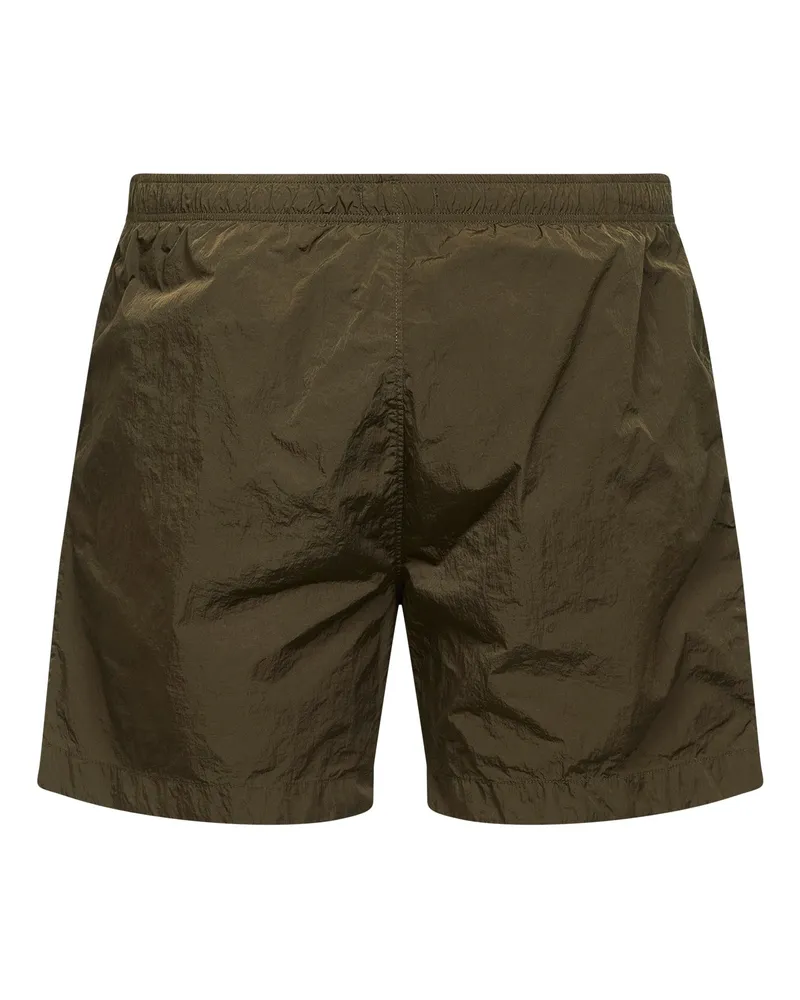 C.P. Company Men's Swim Shorts Eco-Chrome R Ivy Green Polyamide Beachwear Sea Clothing Green