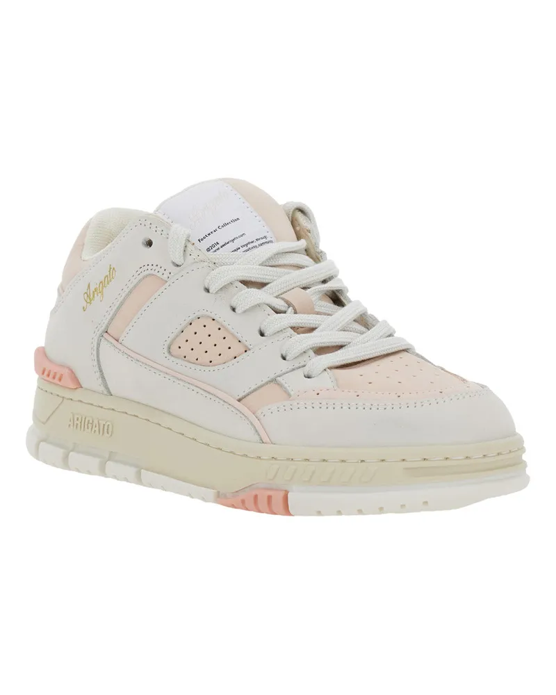 Axel Arigato Low-Top Nubuck with Logo Patch Sneaker — Pink Pink