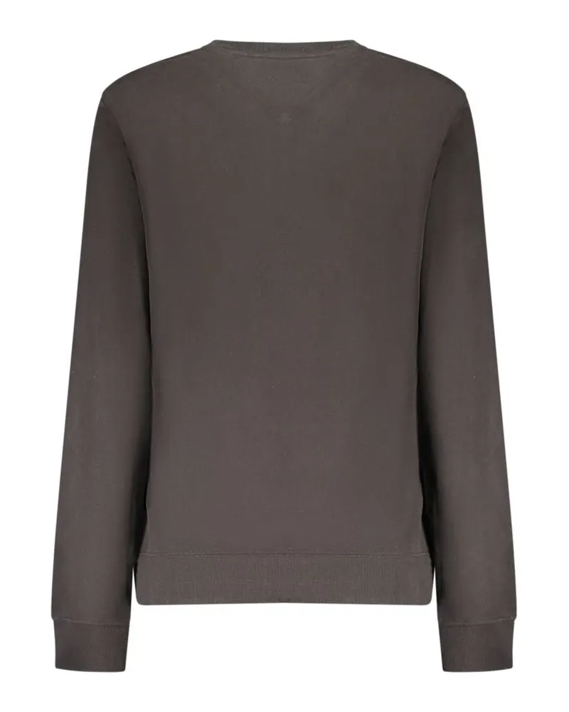 Tommy Hilfiger Logo-Embroidered Cotton Sweatshirt — Black Black