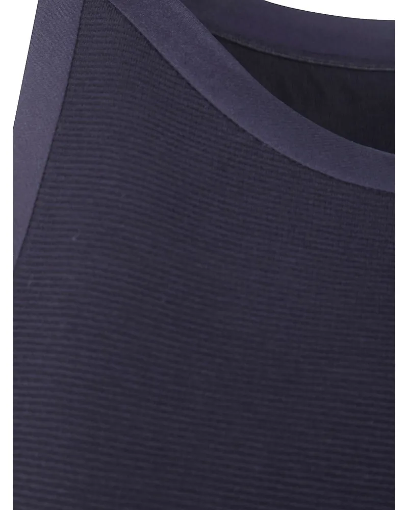 Emporio Armani Cotton Tank Dress — Navy Navy
