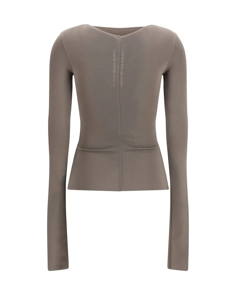 Rick Owens Women's Gray Viscose Shirt Gray