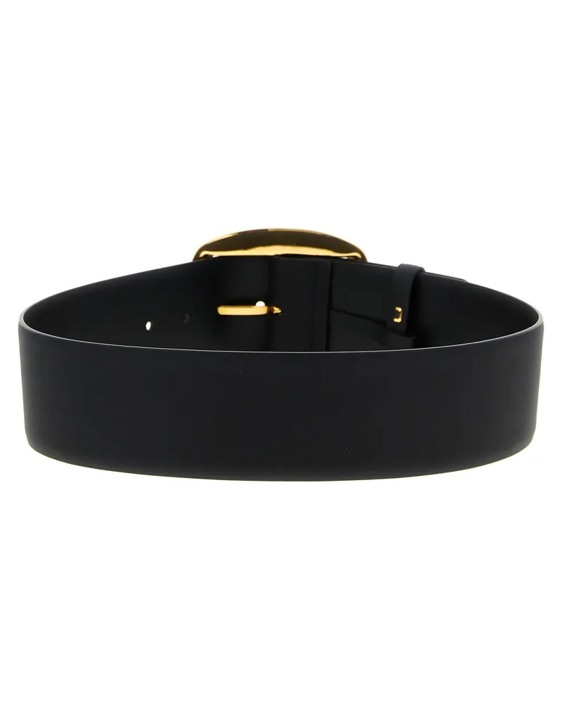 Dolce & Gabbana Women's Black Calfskin Regular Belt Black