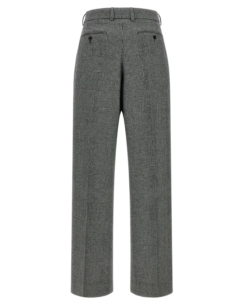 Dolce & Gabbana Prince of Wales Trousers — Grey Grey