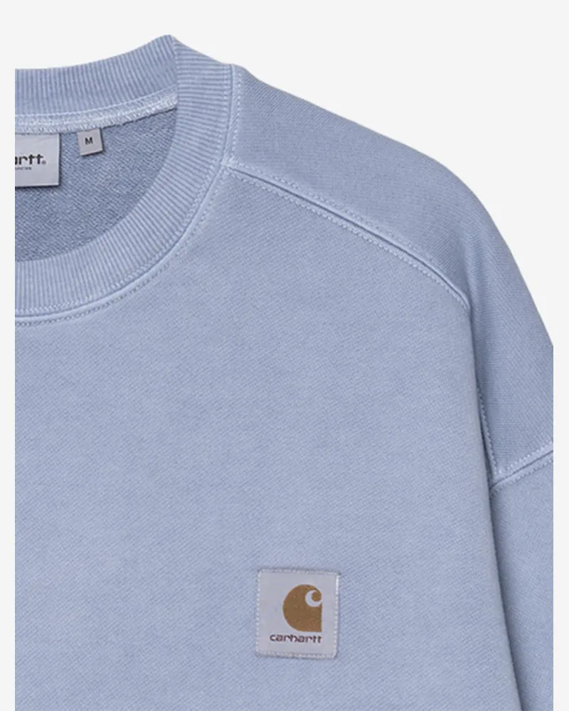 Carhartt WIP Men's Cotton Sweatshirt Light Blue Sweatshirts Sweater Blue
