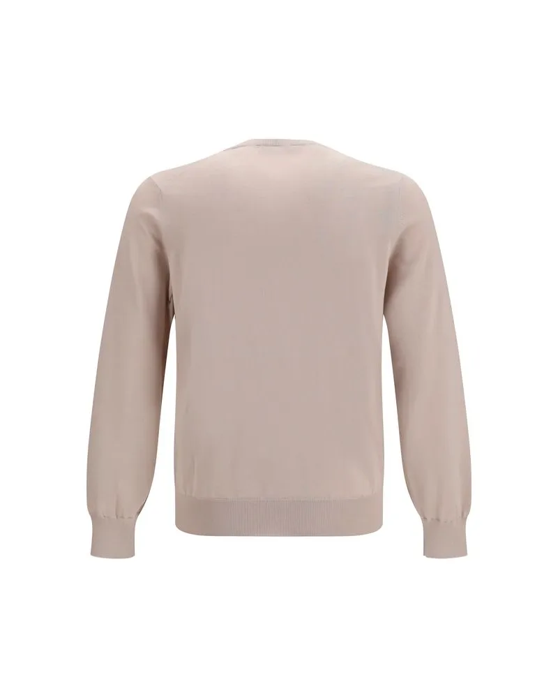 Brunello Cucinelli Men's Beige Cotton Sweatshirt Clothing Beige