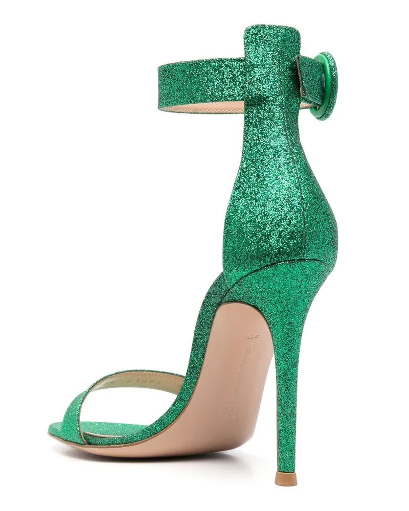 Gianvito Rossi Portofino 105 Heel Sandal — Green Green