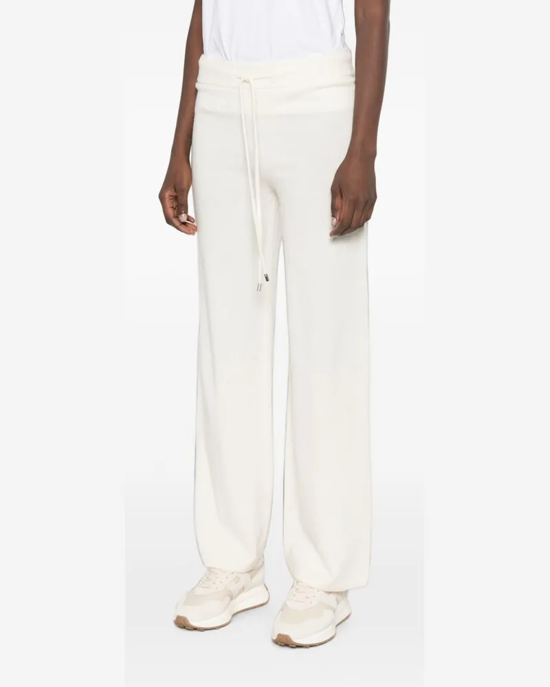 Ermanno Scervino Fine Knit Drawstring Trousers — White White