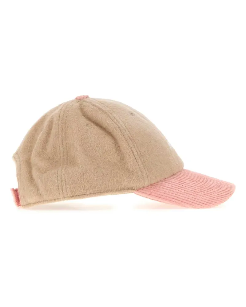 AUTRY Women's Beige Flannel Baseball Cap Baseballsedimentpraline Exterior: Wool Polyester Cappelli Hat Beige