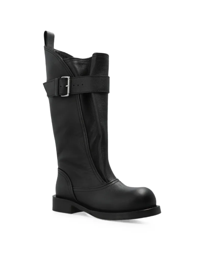 IRO Buckled Calf Leather Boot — Black Black