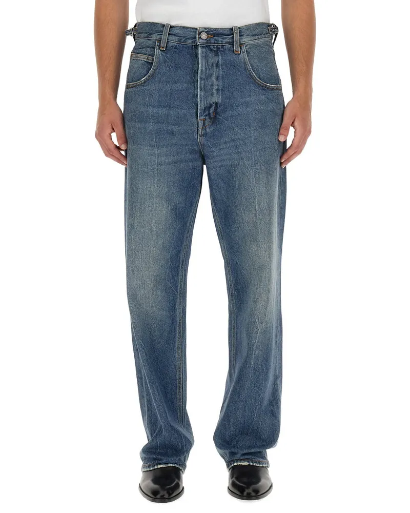 Haikure Loose-Fit Denim Jeans — Blue Blue