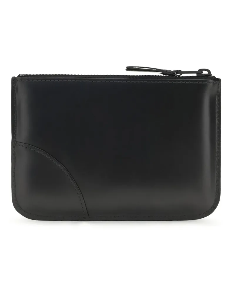 Comme des Garçons Men's Leather Wallet Black Calf Bos Taurus Black