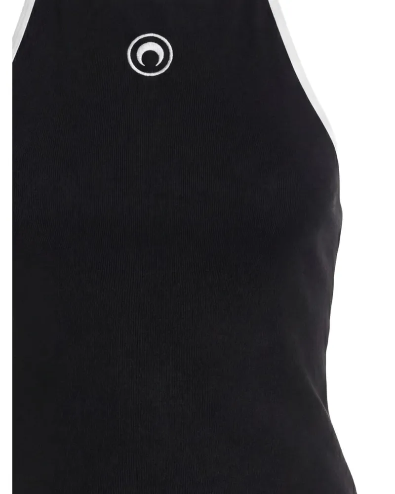 Marine Serre Tank Top — Black Black