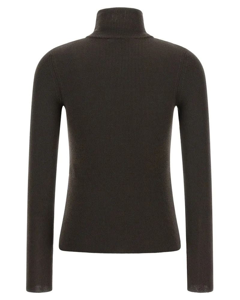 Max Mara Turtleneck Sweater — Brown Brown