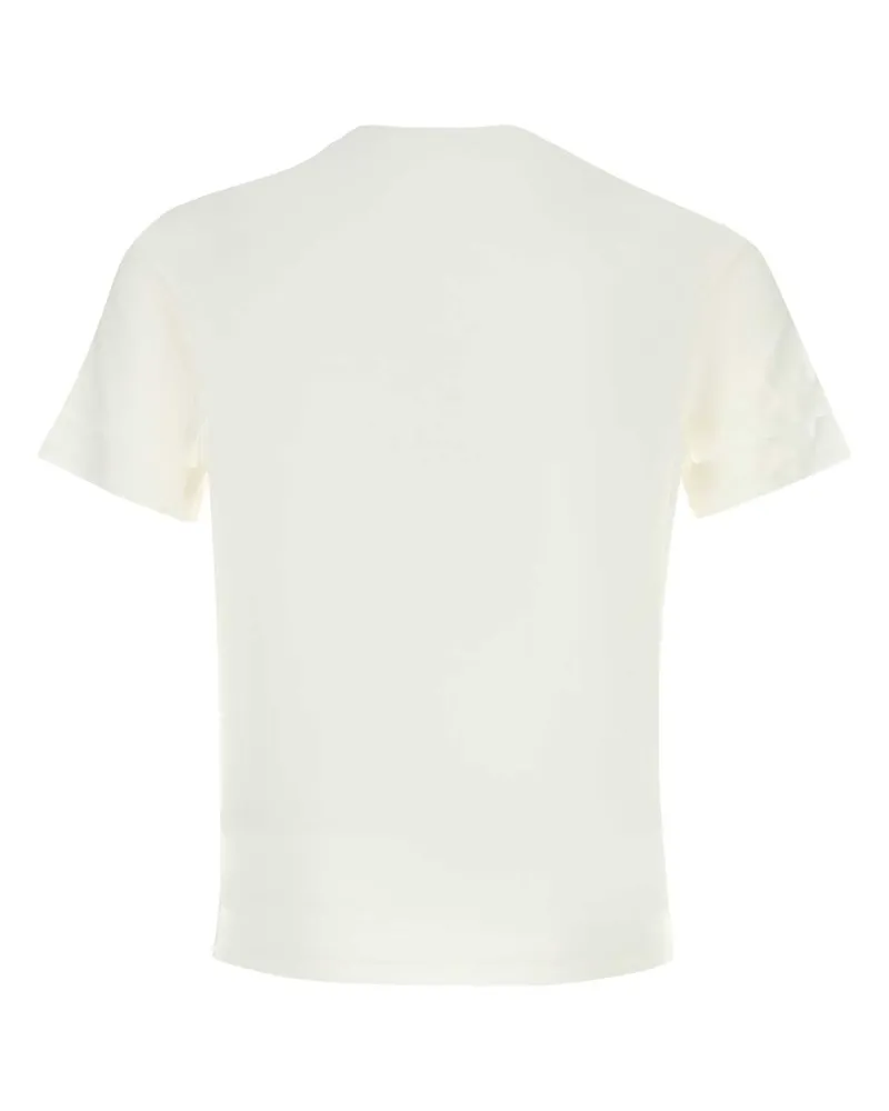 Prada Men's White Cotton T-Shirt Bianco Coea T-shirts And Polos White