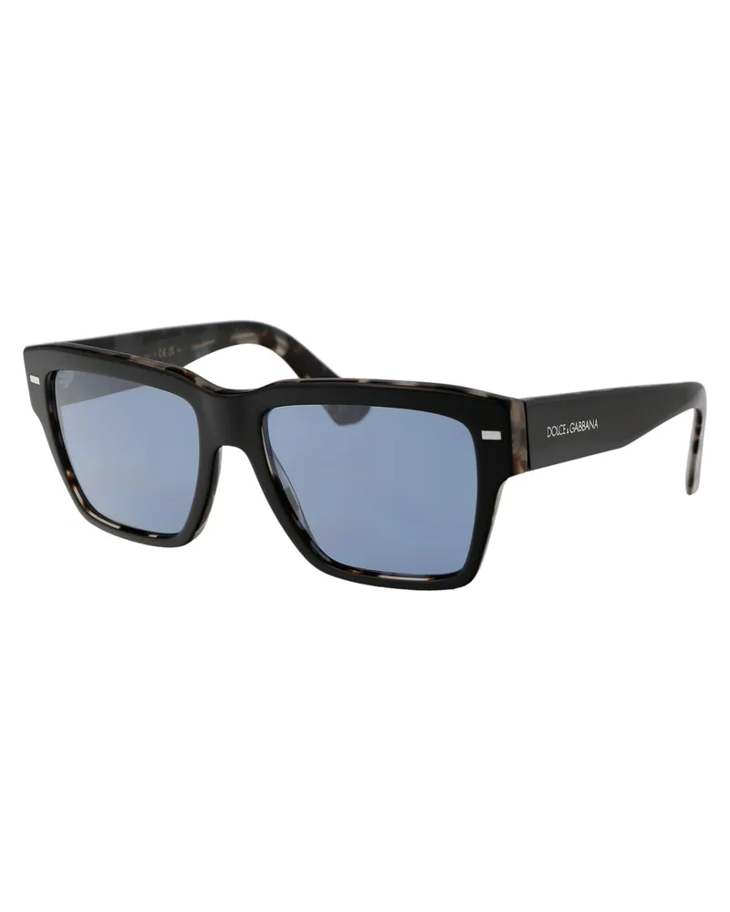 Dolce & Gabbana Men's Sunglasses 0dg4431 Black On Grey Havana Acetate Black