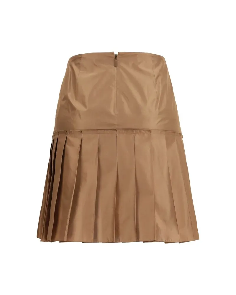 Fendi Women's Brown Silk Mini Skirt Brown