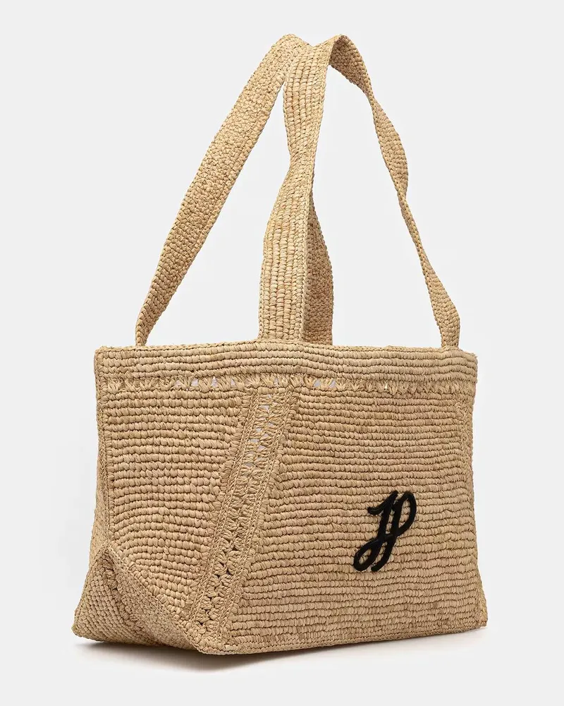 Patou Trapeze Tote Bag — Beige Beige