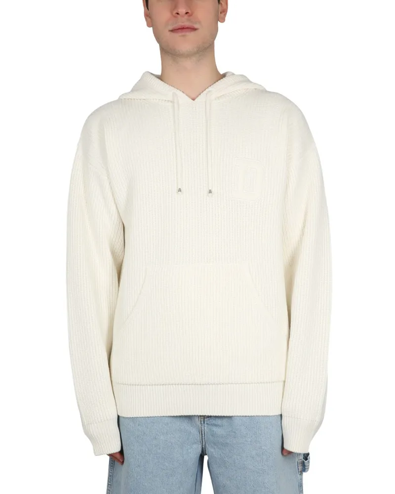 Drôle de Monsieur Hooded Cotton Sweatshirt — Beige Beige