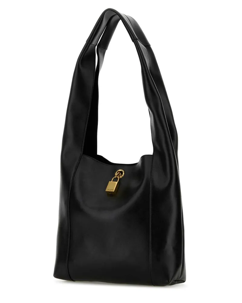 Saint Laurent Women's Black Leather Tanger Shopping Bag Nero. Borse A Mano Black
