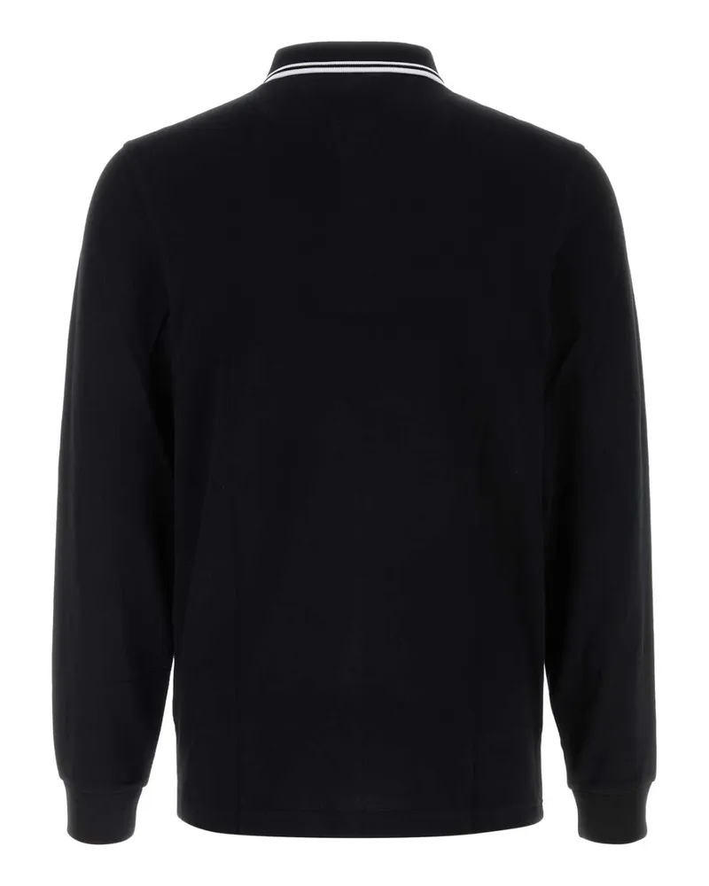 Fred Perry Men's Twin Tipped Polo Shirt Black Cotton Black